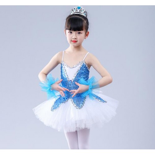 Children ballet tutu dance skirts dresses competition stage performance modern dance school competition dancing outfits 